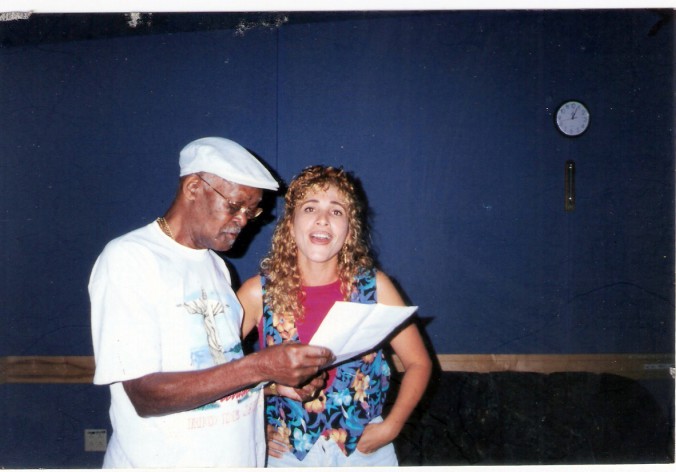 Barbara Milian con Ibrahim Ferrer